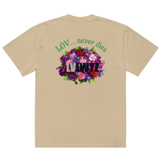 Oversized faded flowers t-shirt